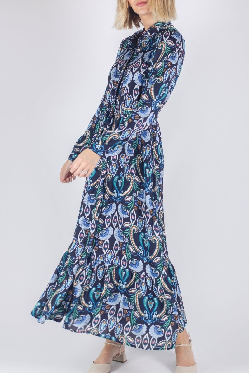 LEXI DRESS (NAVY PAISLEY) - Dress - Yakira Bella