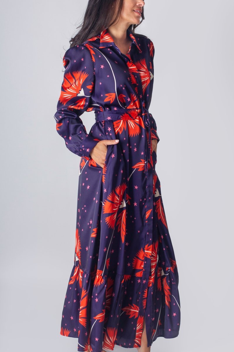 LEXI DRESS (NAVY/RED) - Dress - Yakira Bella