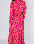 LEXI DRESS (PINK PATTERN) - Dress - Yakira Bella