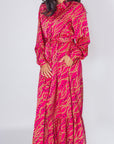 LEXI DRESS (PINK PATTERN) - Dress - Yakira Bella