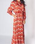 LEXI DRESS (RED PATTERN) - Dress - Yakira Bella