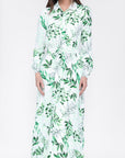 LEXI DRESS (WHITE LEAF) - Dress - Yakira Bella