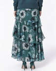 Leydis Skirt (Green Purple) - Skirt - Yakira Bella