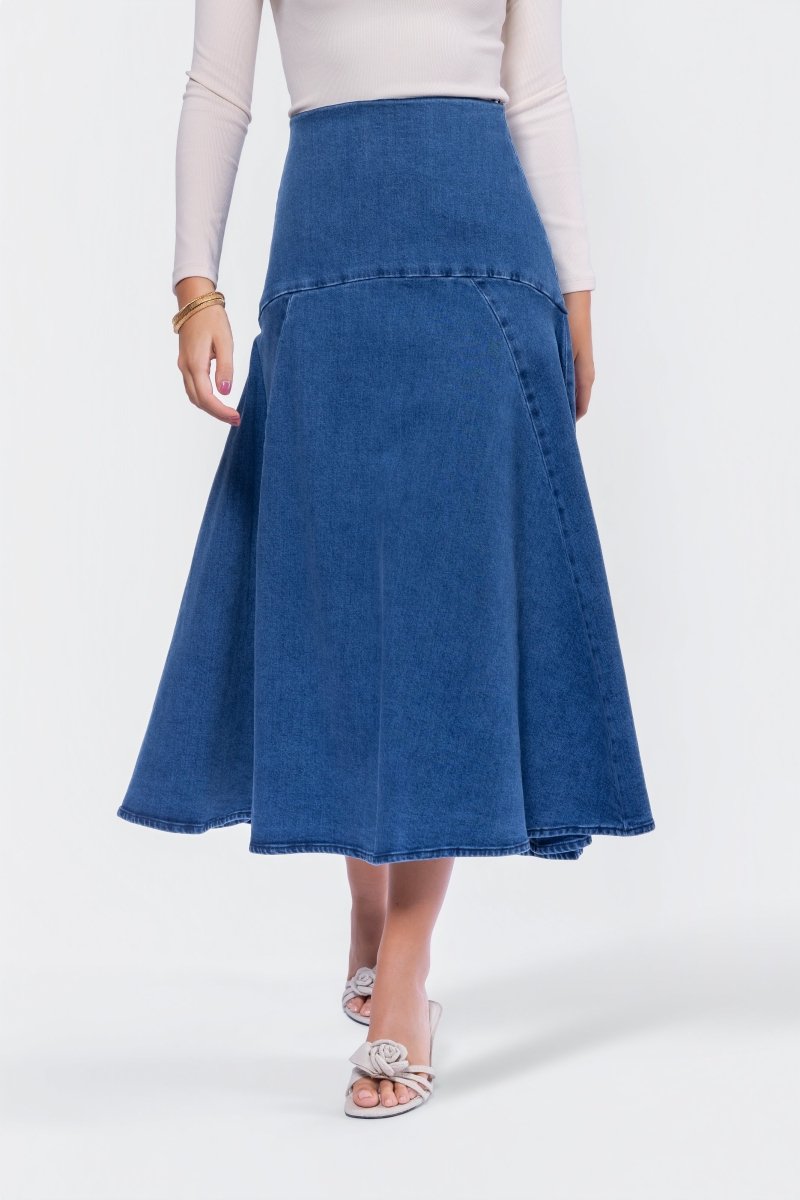 Lia Skirt (Blue) - Skirt - Yakira Bella