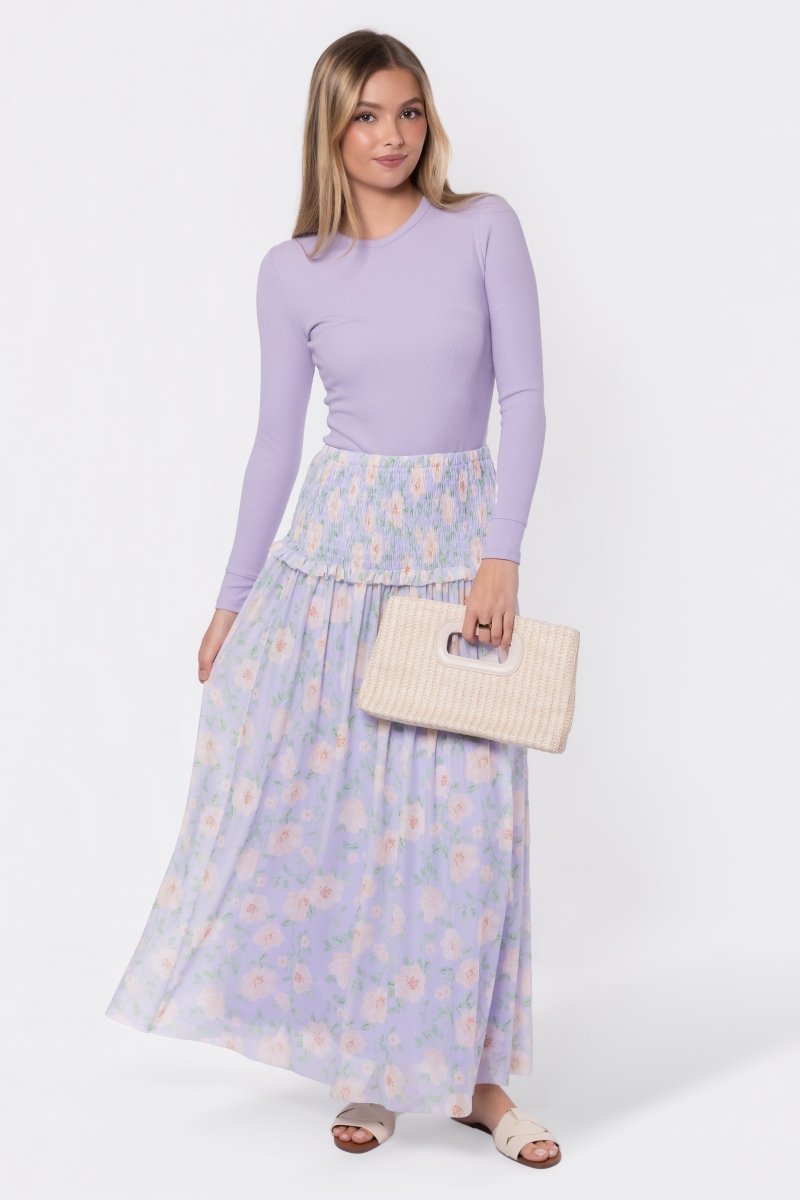 Liana Skirt (Light Lavender) - Skirt - Yakira Bella