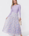Liana Skirt (Light Lavender) - Skirt - Yakira Bella