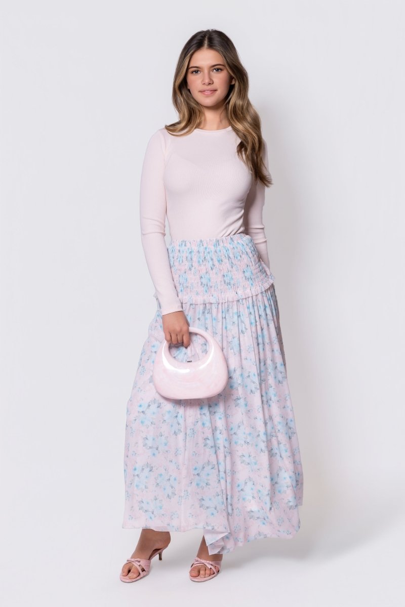 Liana Skirt (Pink /Blue) - Skirt - Yakira Bella