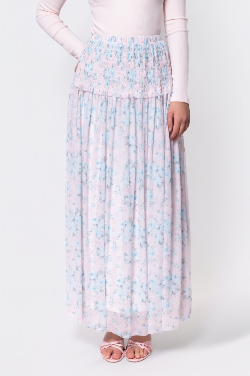 Liana Skirt (Pink /Blue) - Skirt - Yakira Bella
