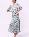 Lina Dress (Green Pattern) - Dress - Yakira Bella