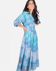 LINDA DRESS (BLUE MULTI) - Dress - Yakira Bella