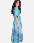 LINDA DRESS (BLUE MULTI) - Dress - Yakira Bella