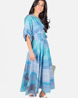 LINDA DRESS (BLUE MULTI) - Dress - Yakira Bella