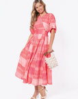 Linda Dress (Pink Multi) - Dress - Yakira Bella