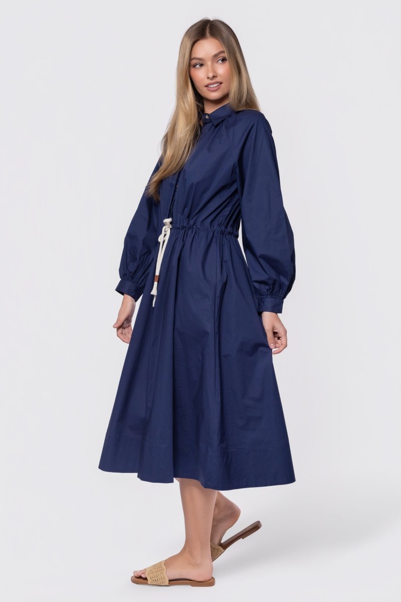 Linden Dress (Navy) - Dress - Yakira Bella
