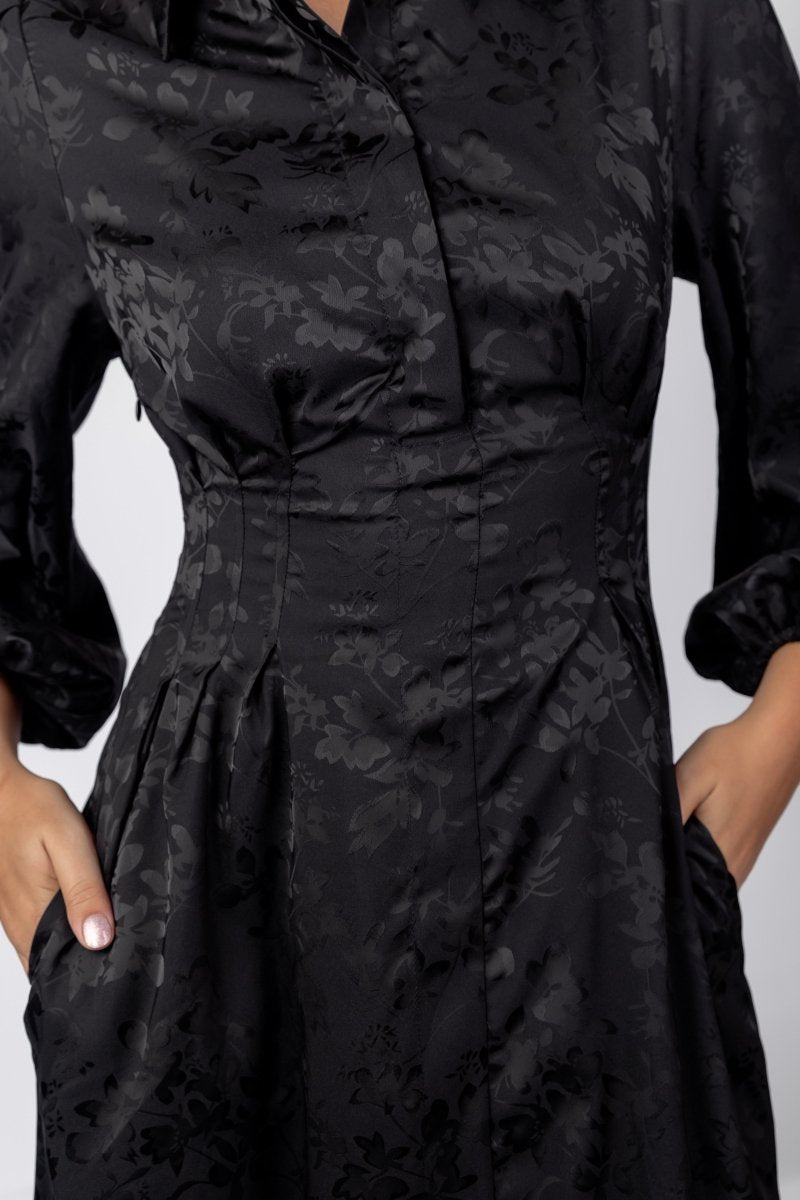 Liora Dress (Black) - Dress - Yakira Bella