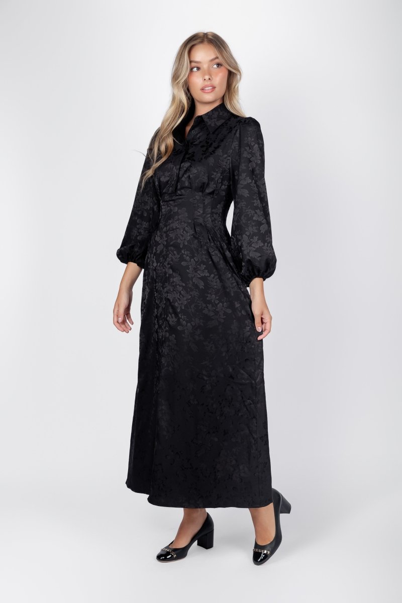 Liora Dress (Black) - Dress - Yakira Bella