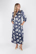 Liora Dress (Navy Ground)