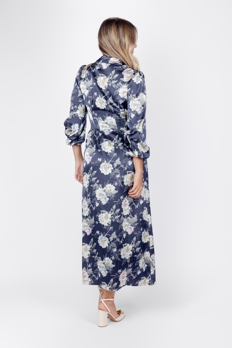 Liora Dress (Navy Ground) - Dress - Yakira Bella