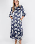 Liora Dress (Navy Ground) - Dress - Yakira Bella
