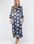 Liora Dress (Navy Ground) - Dress - Yakira Bella
