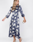 Liora Dress (Navy Ground) - Dress - Yakira Bella