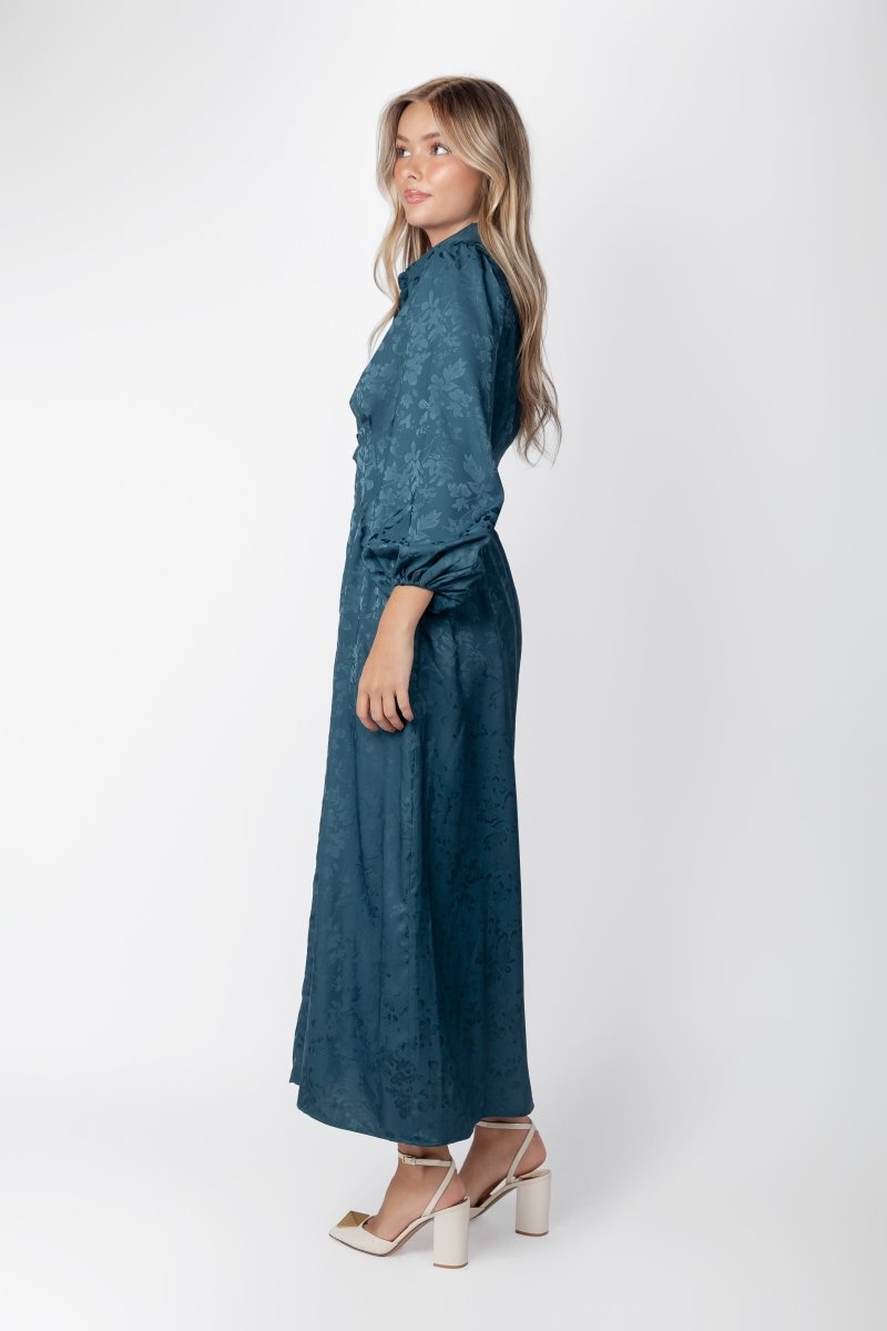 Liora Dress (Teal Green) - Dress - Yakira Bella