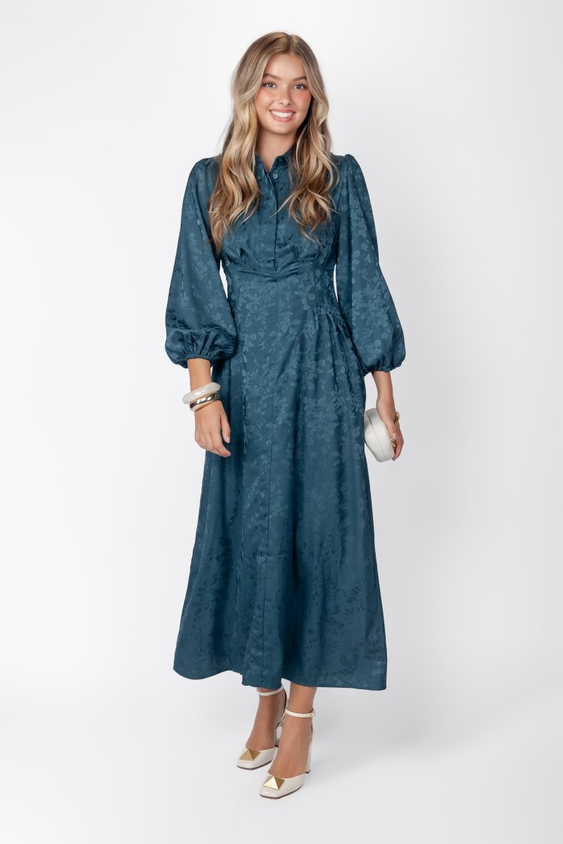 Liora Dress (Teal Green) - Dress - Yakira Bella