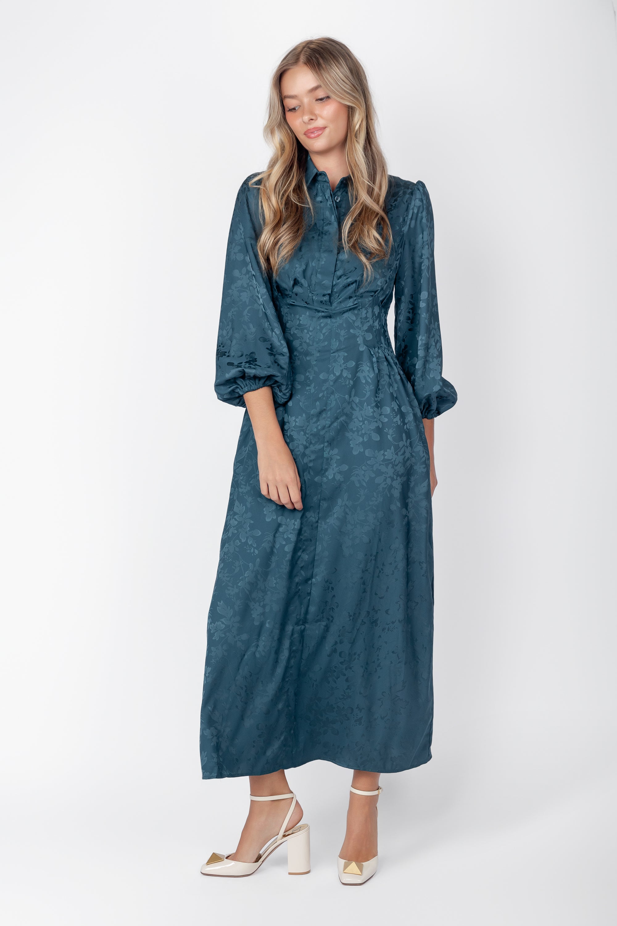 Liora Dress (Teal Green) - Dress - Yakira Bella