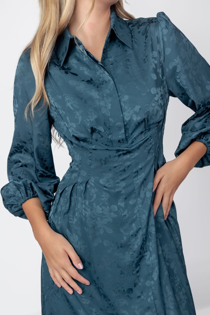 Liora Dress (Teal Green) - Dress - Yakira Bella