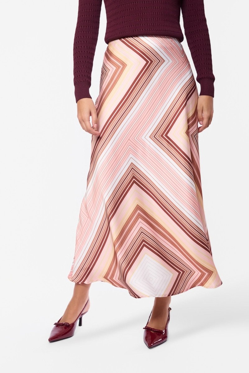 Lisa Skirt (Beige Multi) - Skirt - Yakira Bella