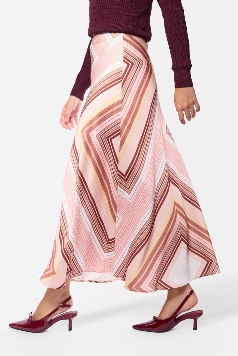 Lisa Skirt (Beige Multi) - Skirt - Yakira Bella