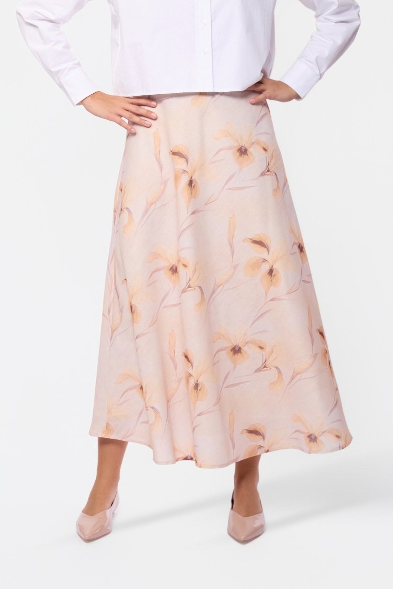 Lisa Skirt (Beige Pattern) - Skirt - Yakira Bella