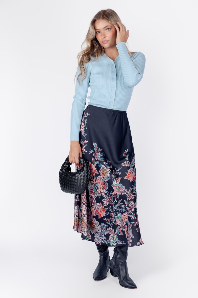 Lisa Skirt (Black Pattern) - Skirt - Yakira Bella