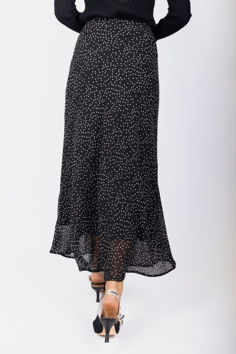 Lisa Skirt (Black Polka Dot) - Skirt - Yakira Bella