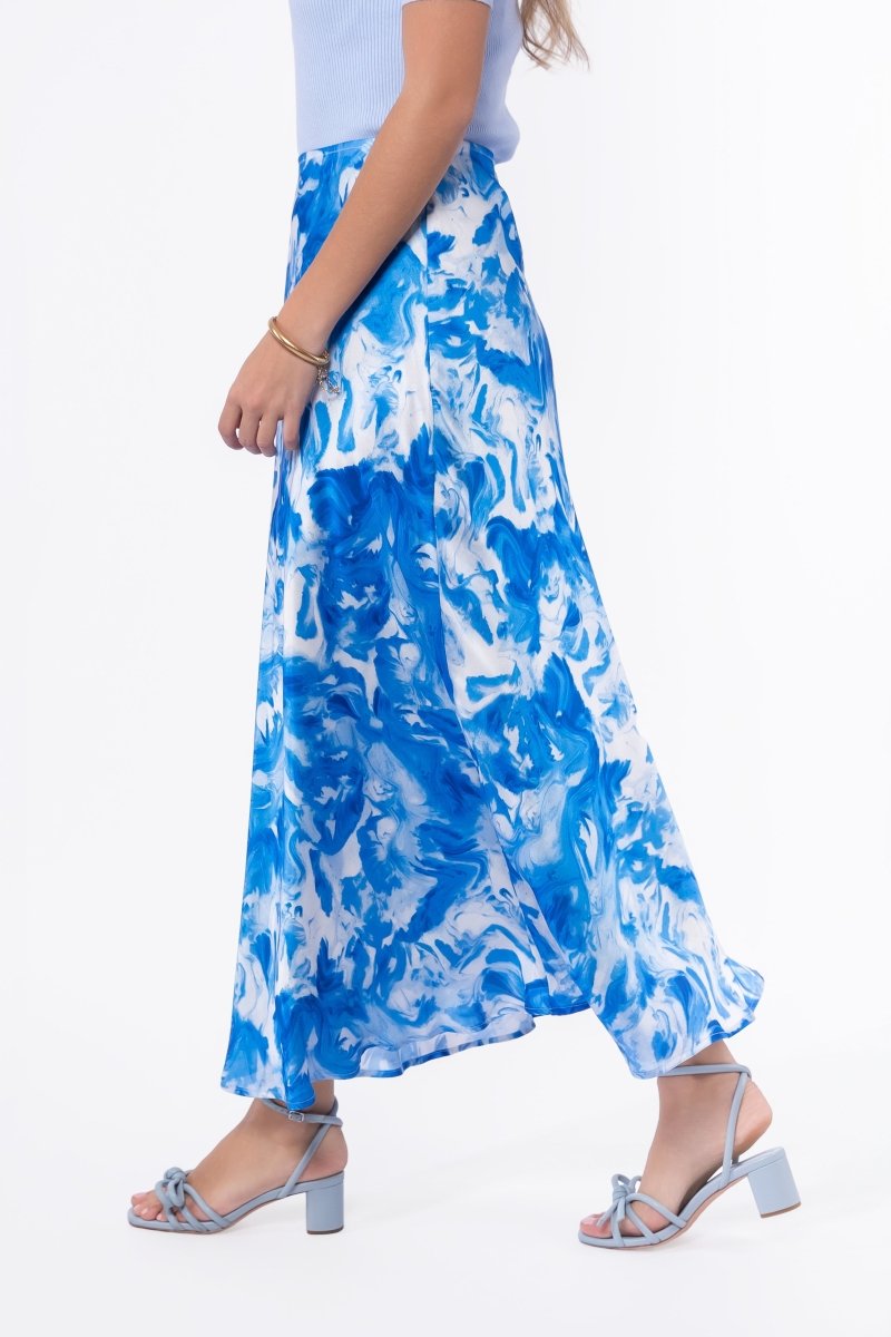 Lisa Skirt (Blue Pattern) - Skirt - Yakira Bella