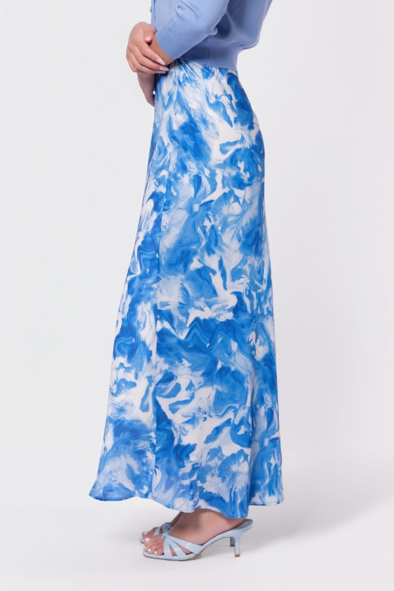 Lisa Skirt (Blue Pattern) - Skirt - Yakira Bella