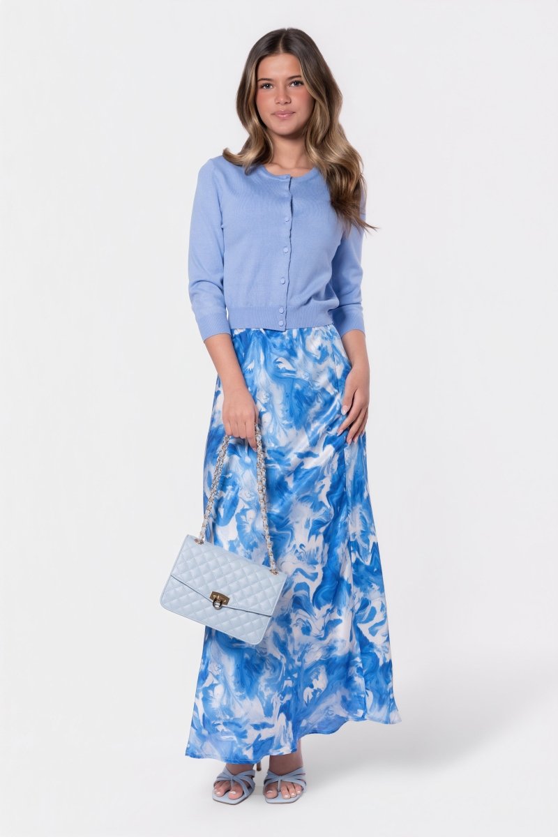 Lisa Skirt (Blue Pattern) - Skirt - Yakira Bella