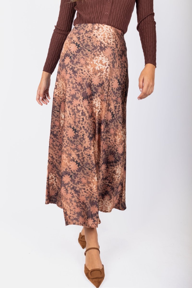 Lisa Skirt (Brown Pattern) - Skirt - Yakira Bella