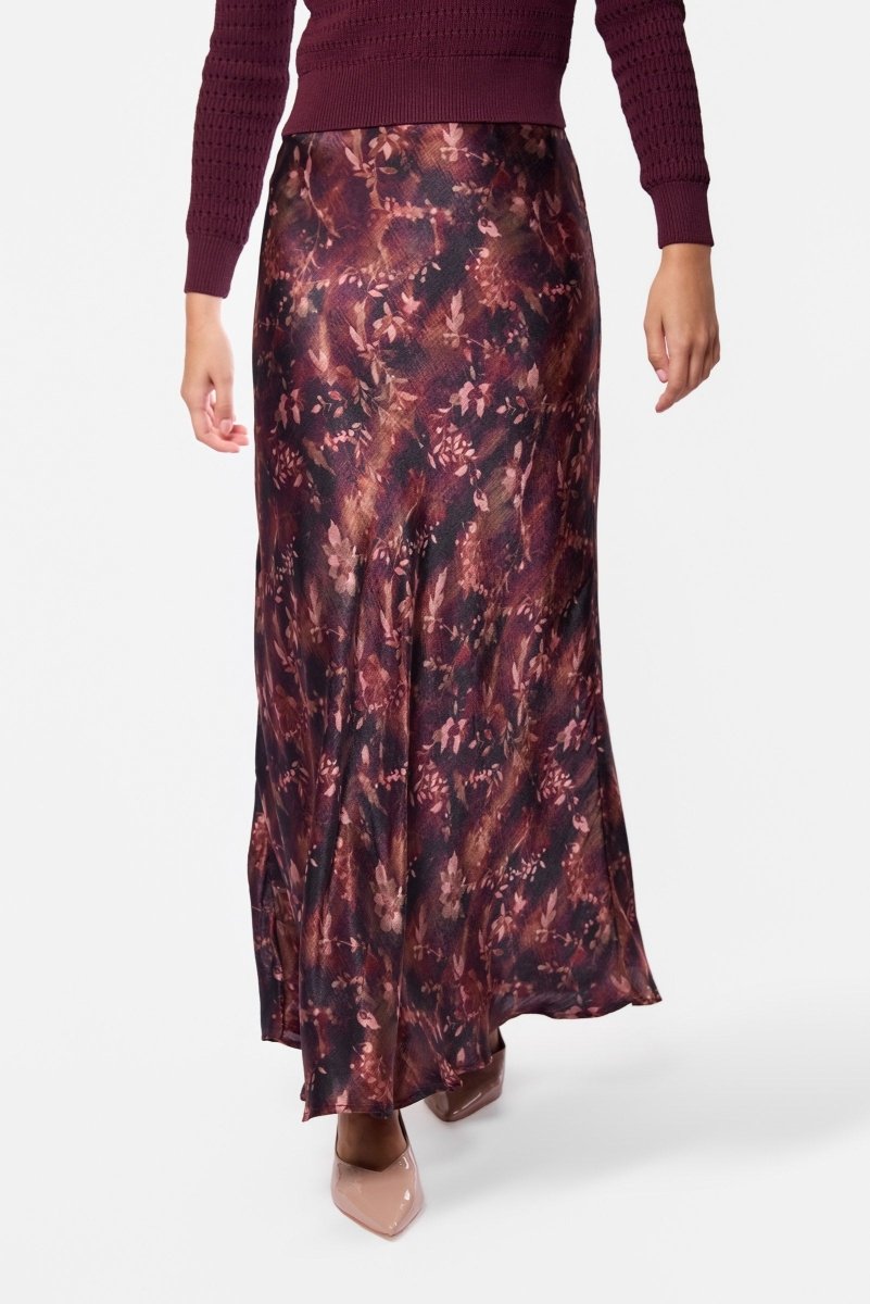 Lisa Skirt (Burgundy Pattern) - Skirt - Yakira Bella