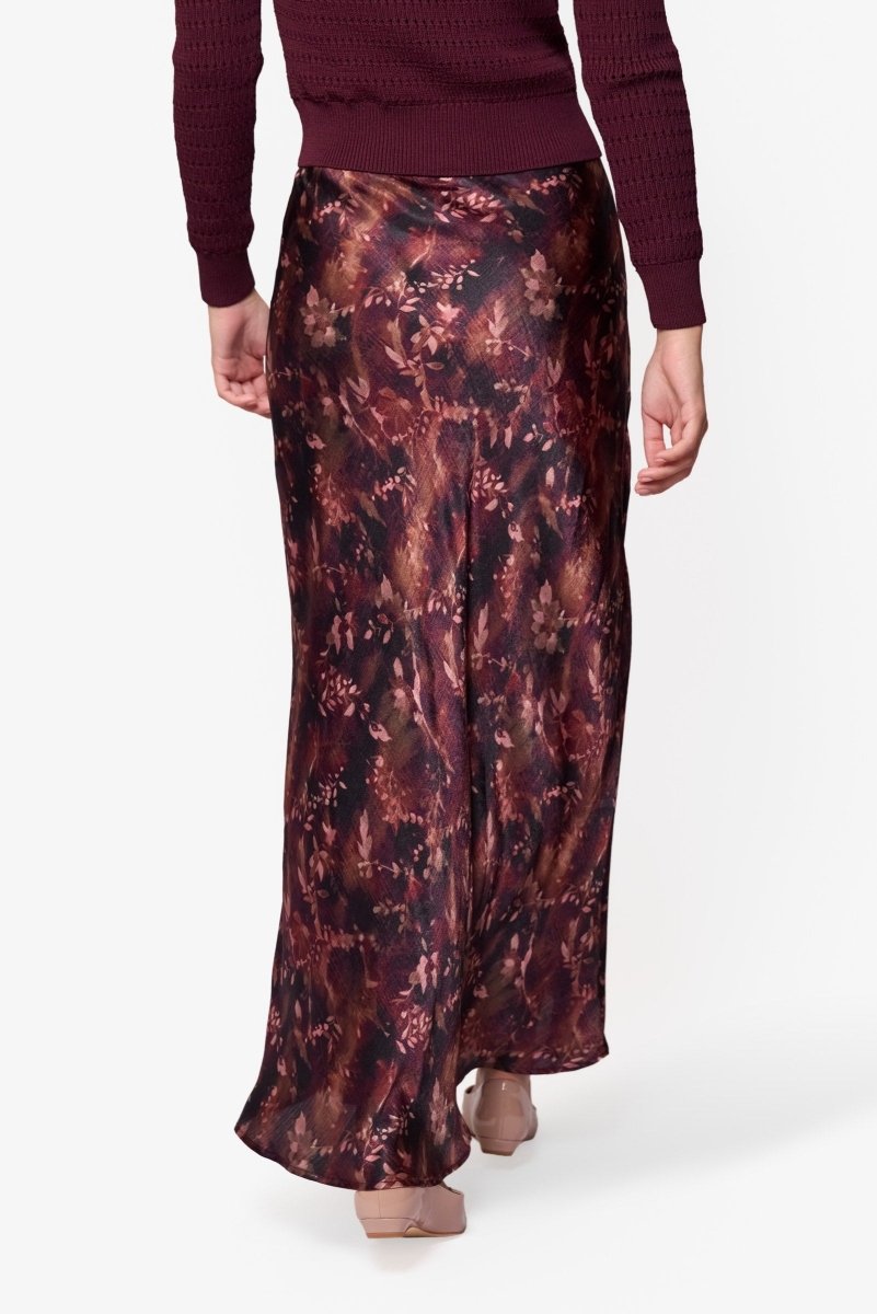 Lisa Skirt (Burgundy Pattern) - Skirt - Yakira Bella