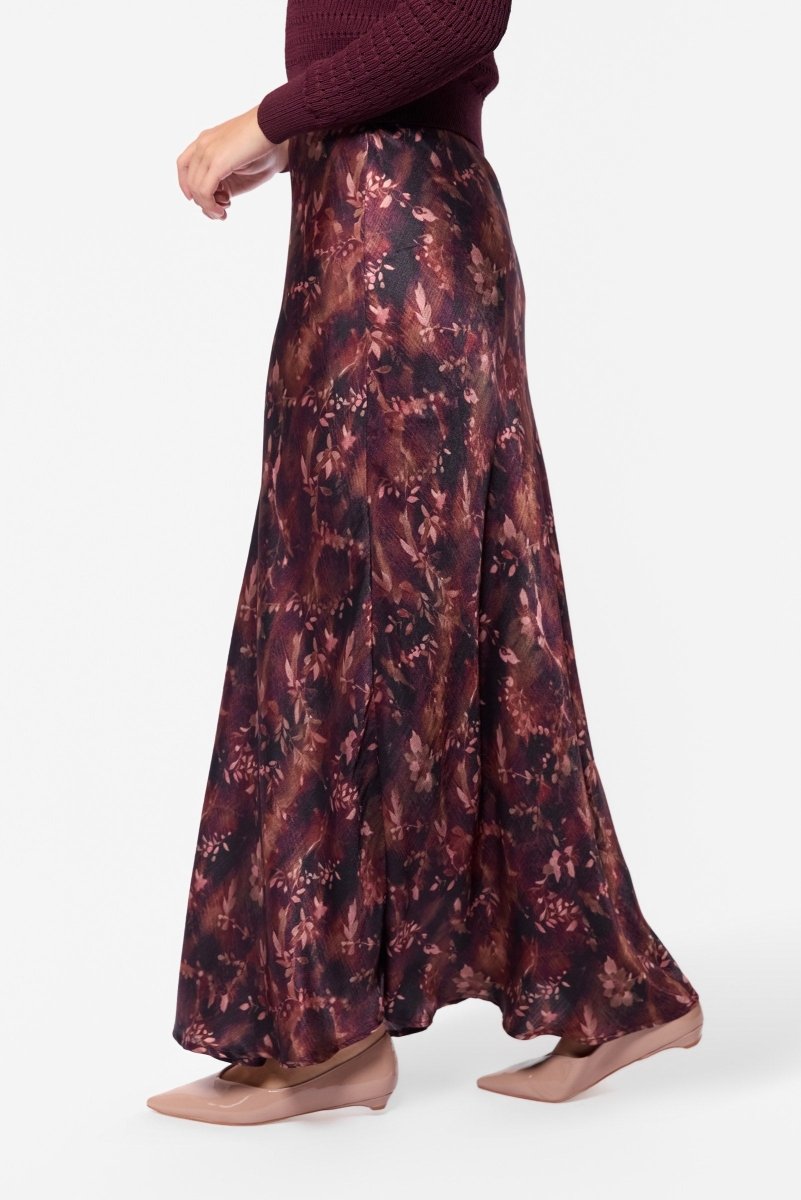 Lisa Skirt (Burgundy Pattern) - Skirt - Yakira Bella