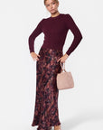 Lisa Skirt (Burgundy Pattern) - Skirt - Yakira Bella