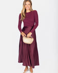 Lisa Skirt (Burgundy Solid) - Skirt - Yakira Bella