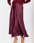 Lisa Skirt (Burgundy Solid) - Skirt - Yakira Bella