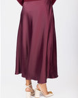 Lisa Skirt (Burgundy Solid) - Skirt - Yakira Bella
