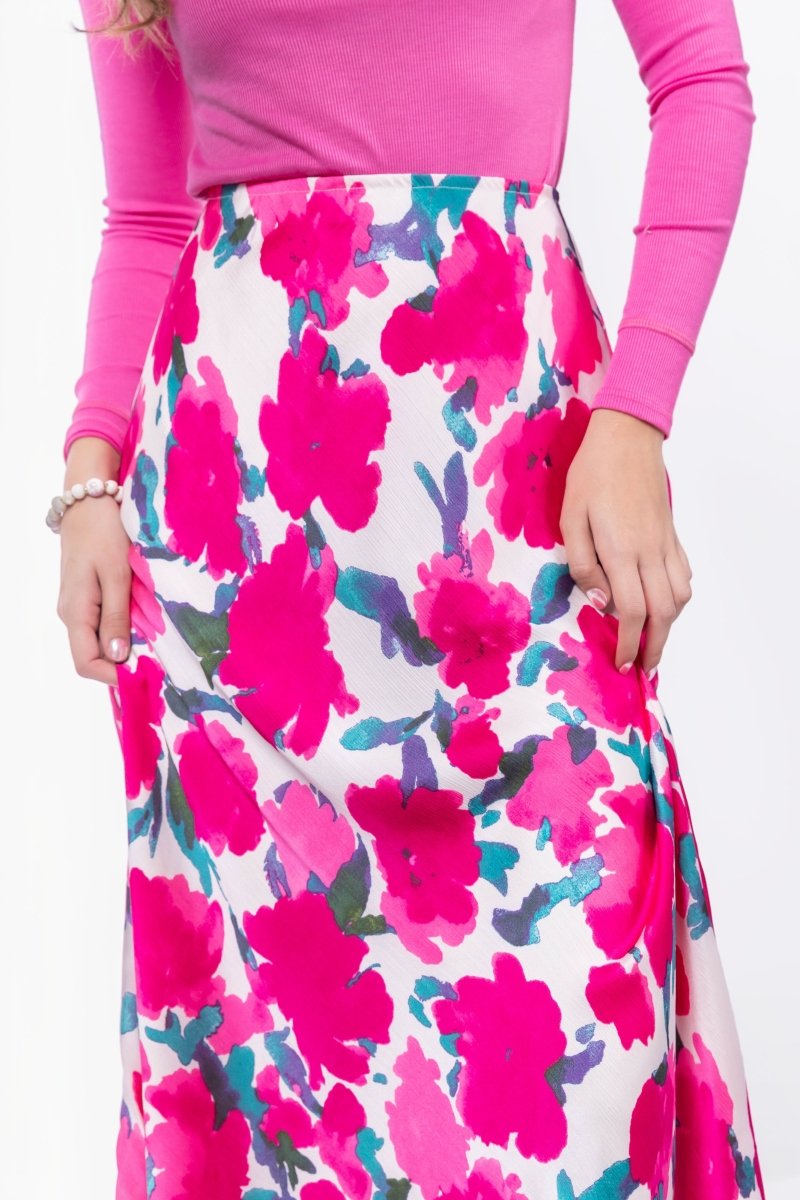 Lisa Skirt (Fuchsia/Green) - Skirt - Yakira Bella