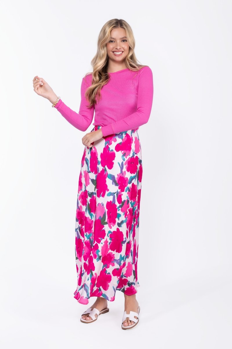 Lisa Skirt (Fuchsia/Green) - Skirt - Yakira Bella