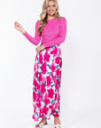 Lisa Skirt (Fuchsia/Green) - Skirt - Yakira Bella