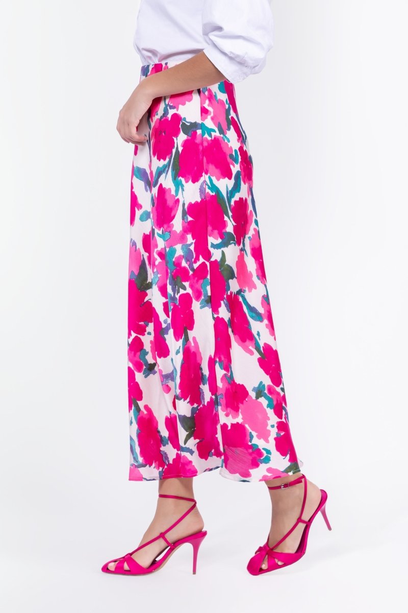 Lisa Skirt (Fuchsia/Green) - Skirt - Yakira Bella