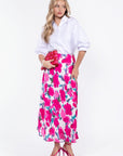 Lisa Skirt (Fuchsia/Green) - Skirt - Yakira Bella